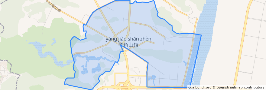 Mapa de ubicacion de Wuliting Subdistrict.