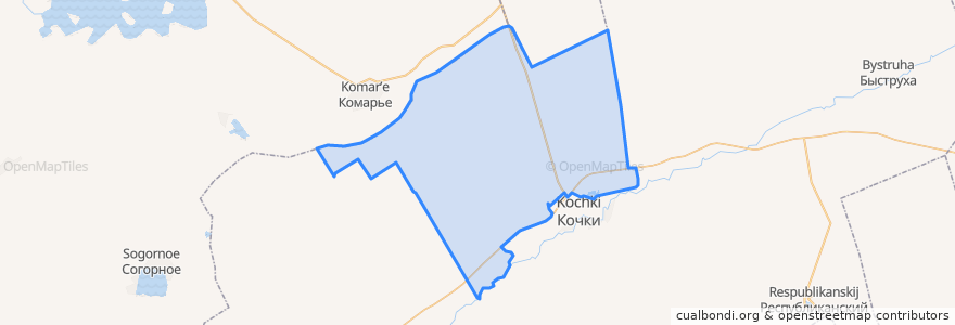 Mapa de ubicacion de Новоцелинный сельсовет.