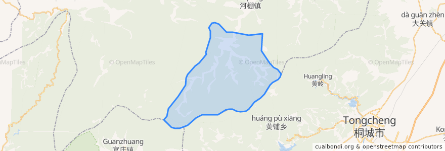 Mapa de ubicacion de 庐镇乡.