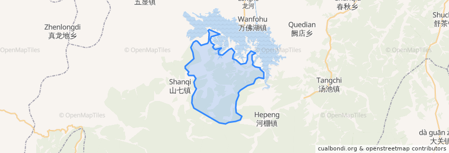 Mapa de ubicacion de 高峰乡.