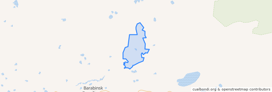 Mapa de ubicacion de Чумаковский сельсовет.