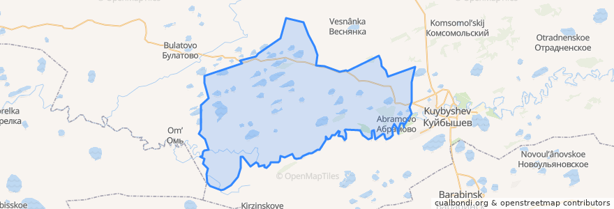 Mapa de ubicacion de Абрамовский сельсовет.