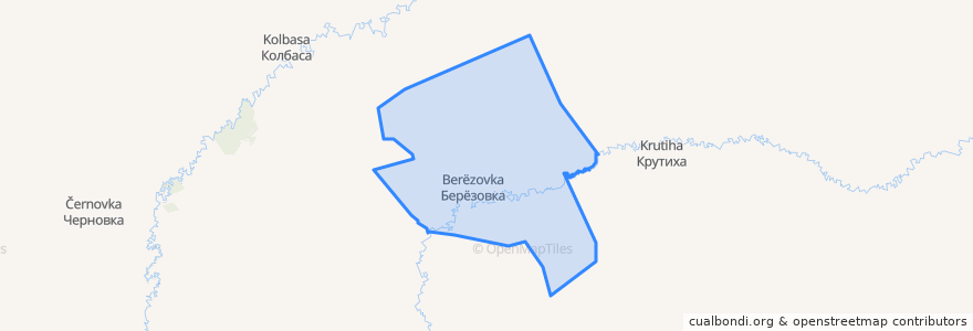 Mapa de ubicacion de Берёзовский сельсовет.