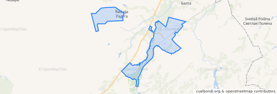 Mapa de ubicacion de городское поселение Станционно-Ояшинский.