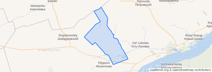 Mapa de ubicacion de Рогалевский сельсовет.