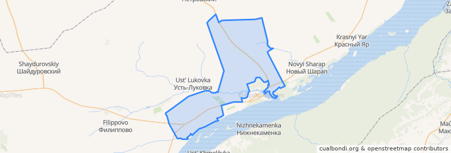 Mapa de ubicacion de Вагайцевский сельсовет.