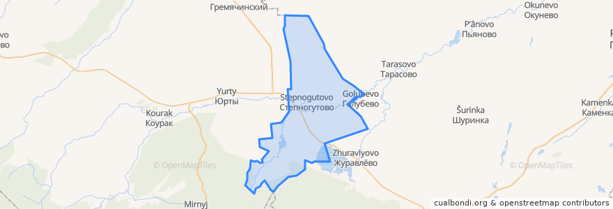 Mapa de ubicacion de Степногутовский сельсовет.