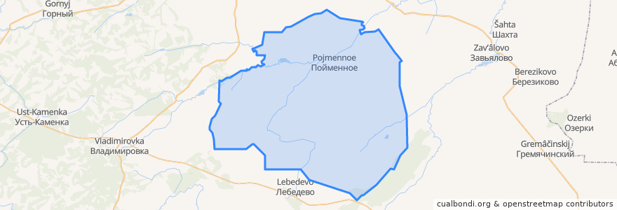 Mapa de ubicacion de Вассинский сельсовет.