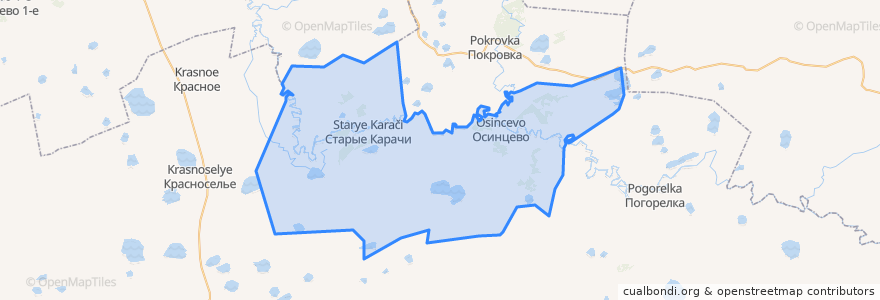 Mapa de ubicacion de Старокарачинский сельсовет.