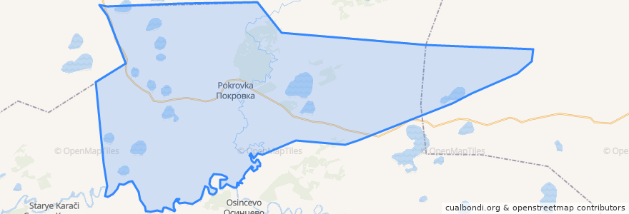 Mapa de ubicacion de Покровский сельсовет.