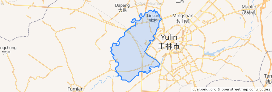 Mapa de ubicacion de 城西街道.