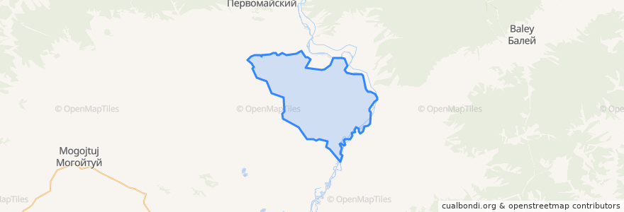 Mapa de ubicacion de Ононское сельское поселение.