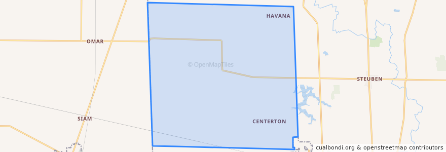 Mapa de ubicacion de Norwich Township.