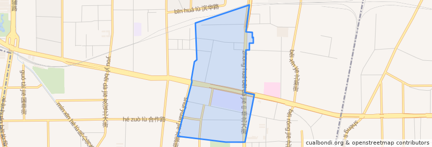 Mapa de ubicacion de 东焦街道.