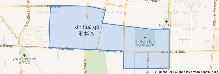 Mapa de ubicacion de 革新街街道.