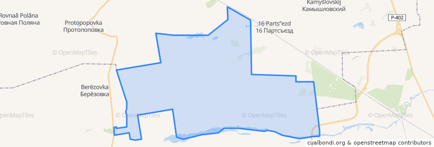 Mapa de ubicacion de Степнинское сельское поселение.