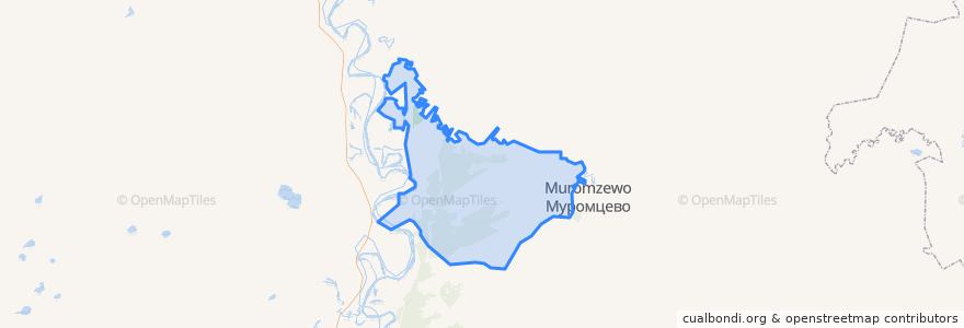 Mapa de ubicacion de Бергамакское сельское поселение.