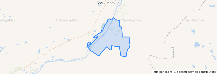 Mapa de ubicacion de Старомалиновское сельское поселение.