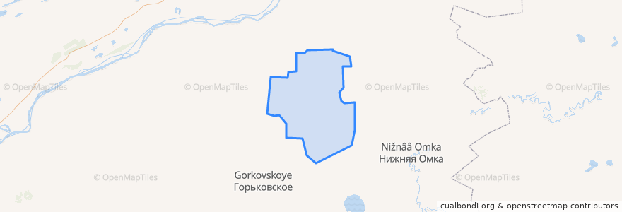 Mapa de ubicacion de Паутовское сельское поселение.