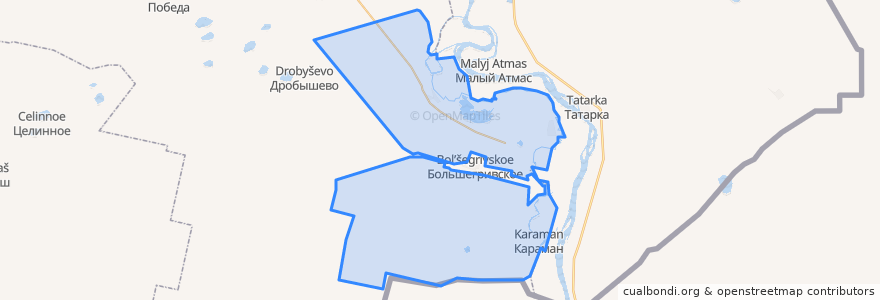 Mapa de ubicacion de Ермаковское сельское поселение.