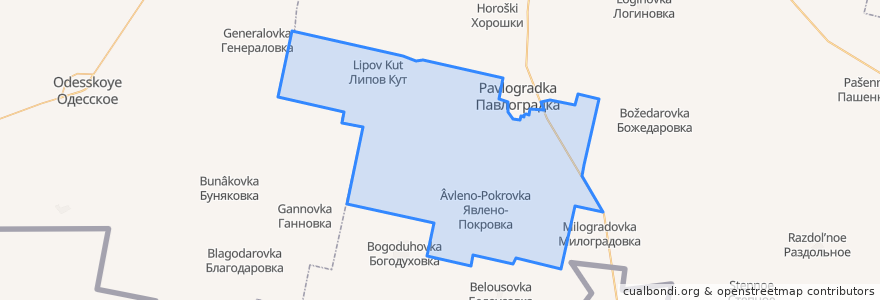 Mapa de ubicacion de Нивское сельское поселение.