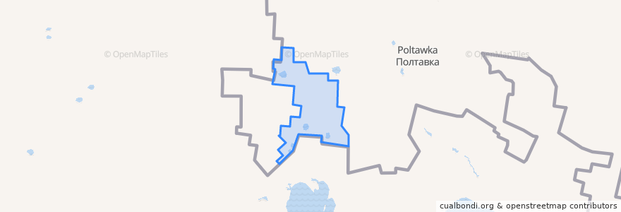 Mapa de ubicacion de Вольновское сельское поселение.