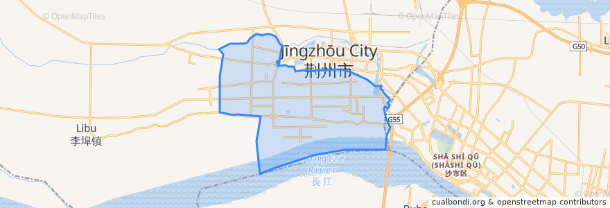 Mapa de ubicacion de 城南街道.