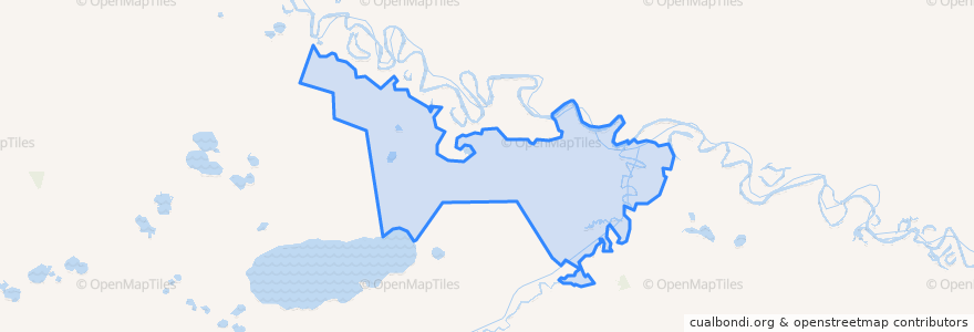 Mapa de ubicacion de Усть-Ишимское сельское поселение.