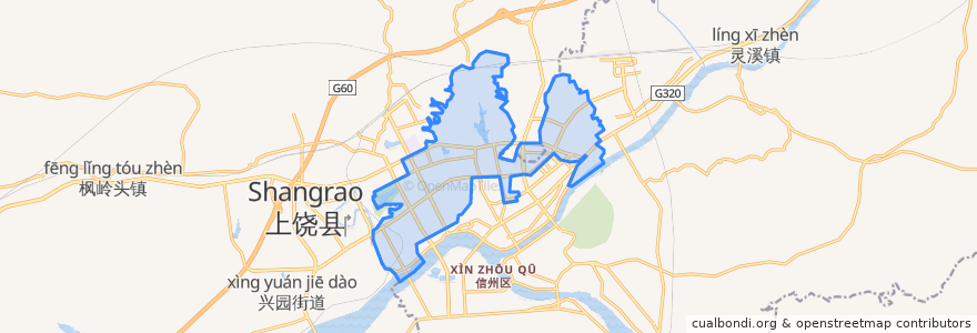 Mapa de ubicacion de 北门街道.