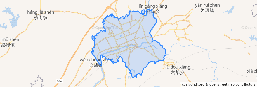 Mapa de ubicacion de 冰溪街道.