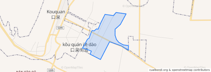 Mapa de ubicacion de 新泉街道.