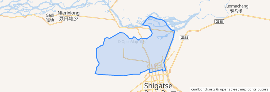 Mapa de ubicacion de Chengdong Subdistrict.