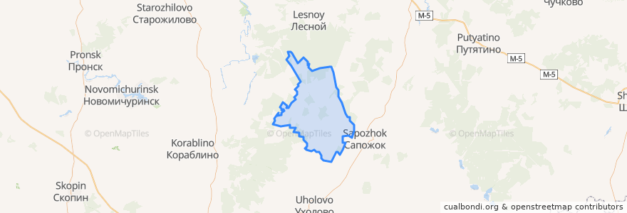 Mapa de ubicacion de Канинское сельское поселение.