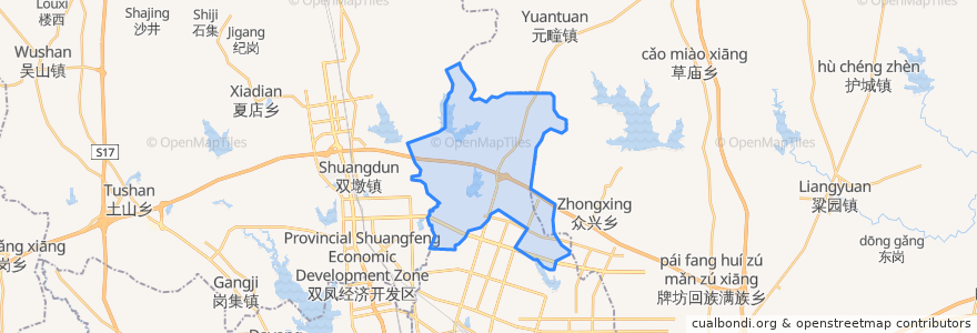 Mapa de ubicacion de 三十头街道.