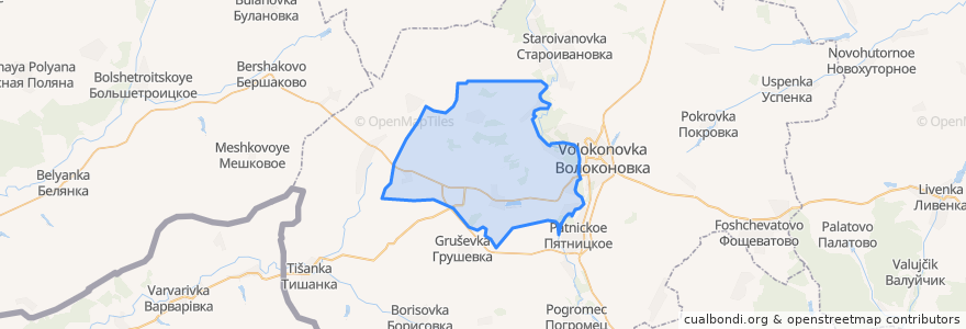 Mapa de ubicacion de Ютановское сельское поселение.