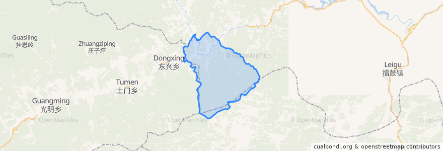 Mapa de ubicacion de 墩上乡.