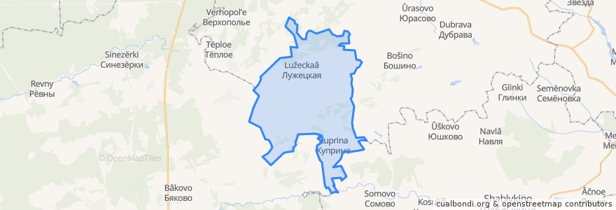 Mapa de ubicacion de Ревенское сельское поселение.