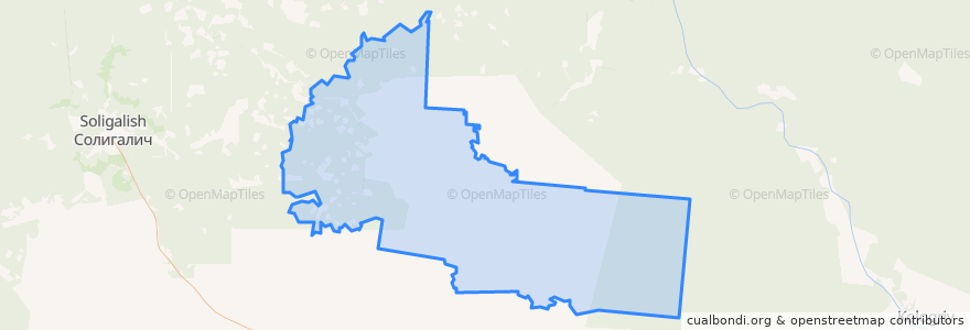 Mapa de ubicacion de Судайское сельское поселение.