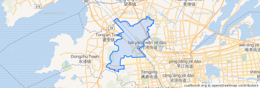 Mapa de ubicacion de 浒墅关镇.