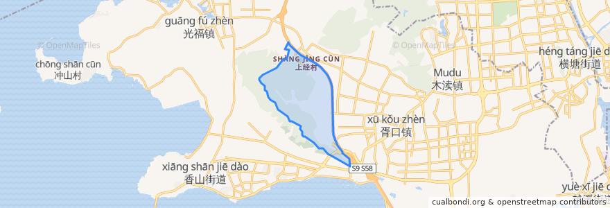 Mapa de ubicacion de 穹窿山风景区.