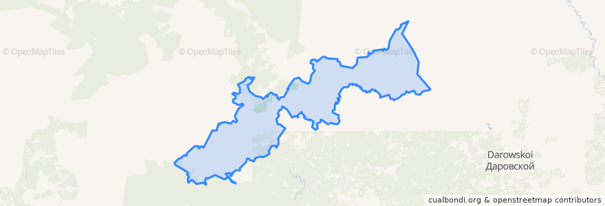 Mapa de ubicacion de Новинское сельское поселение.