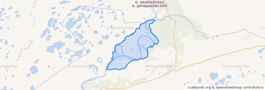 Mapa de ubicacion de Тугаловское сельское поселение.