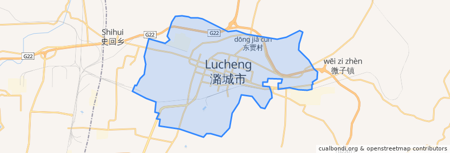 Mapa de ubicacion de Luhua Subdistrict.