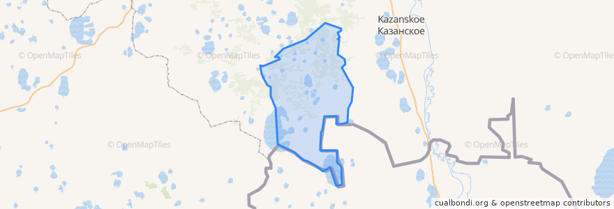 Mapa de ubicacion de Дубынское сельское поселение.