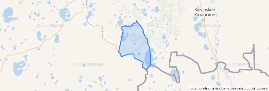 Mapa de ubicacion de Зарословское сельское поселение.