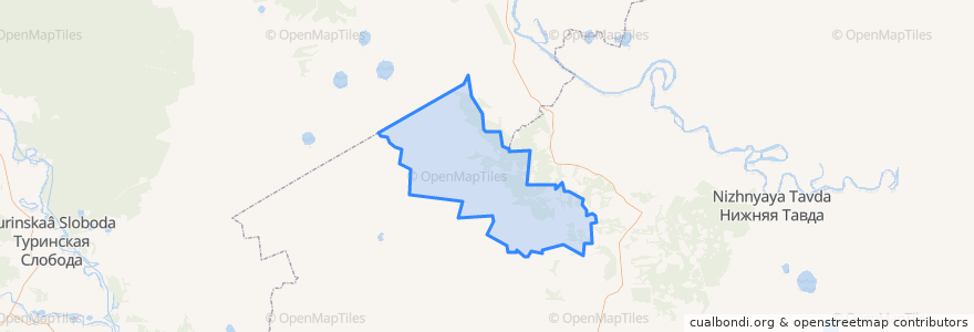 Mapa de ubicacion de Чугунаевское сельское поселение.