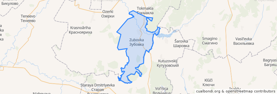 Mapa de ubicacion de сельское поселение Красный Строитель.