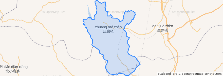 Mapa de ubicacion de Zhuangmo.