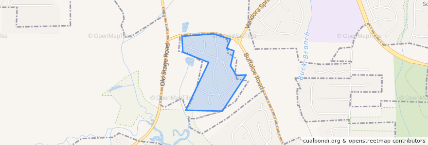 Mapa de ubicacion de Town of Garner.