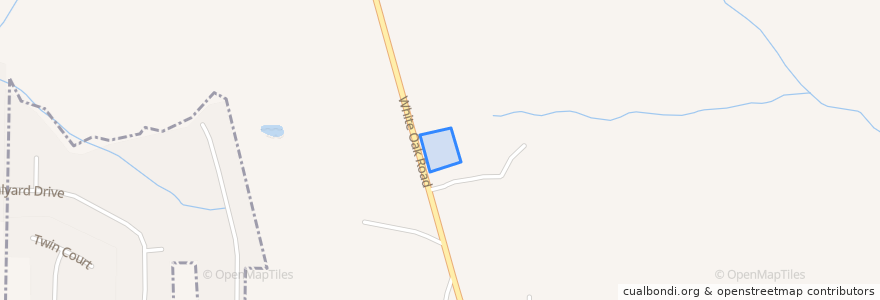 Mapa de ubicacion de Town of Garner.